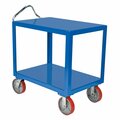 Vestil Ergo Handle Cart, Steel, 2 Shelves, 4000 lb DH-PU2.4-2436